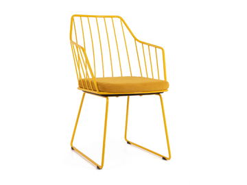 PREMIERE METAL SLED - Sled base powder coated steel chair with armrests by 5A Design - view 2